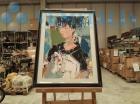 LOTTO F: SERIGRAFIA P.D.A. RITRATTO DI DONNA FIRMA SANDRO TROTTI